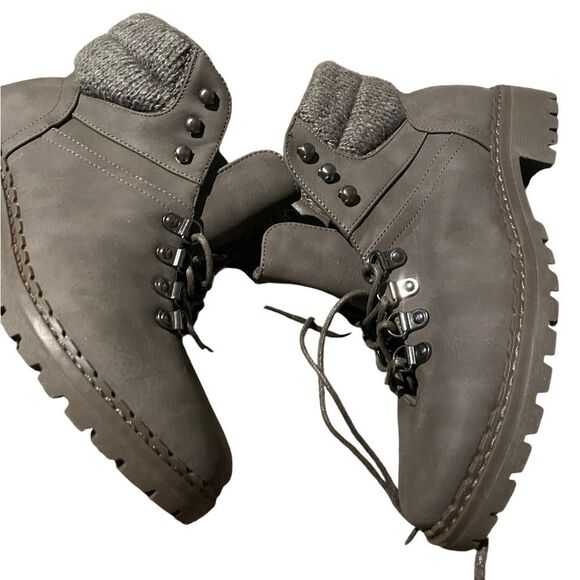 Just fab brown Lace-Up Ankle Boots new never worn size 7.5 - Picture 2 of 4